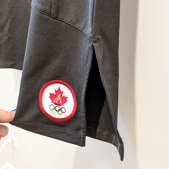 Speedo Olympic Canada flare leg black capris large - Picture 3 of 10